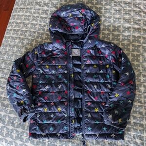 Primary Lightweight Puffer Jacket In Rainbow Stars